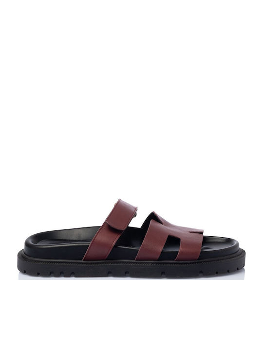 Sante Leather Women's Anatomic Sandals Burgundy
