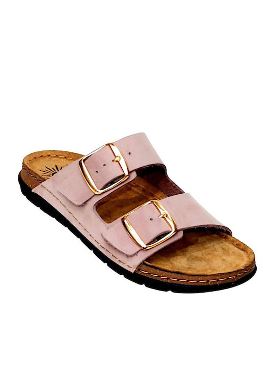 Women's Flat Sandals Pink SIENNA-50302-Pearl