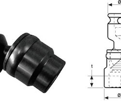 OZAT OZAT Steckdosen Luft Quadrat mit Rahmen Gastgeber 1/2"