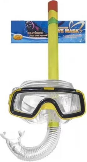 Summertiempo Diving Mask With Snorkel Kids Yellow