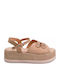 Women's Beige Summer Platforms
