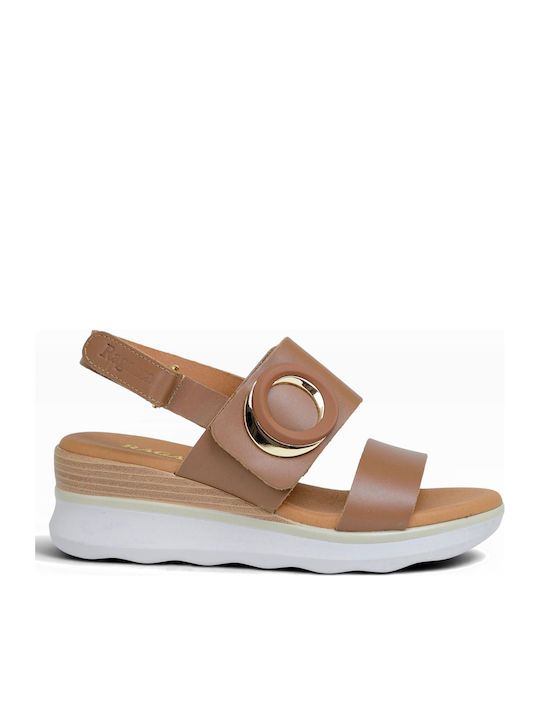 Sommer Damenplattformen Tabac Braun