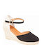 Platforme Dama Tip Espadrile Negre