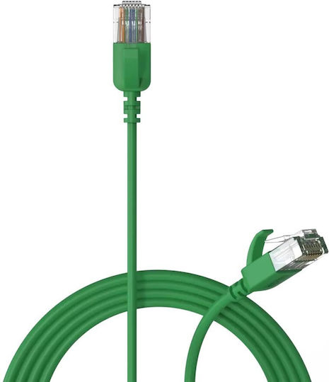 Procab U/UTP Cat.6a (Gigabit) Καλώδιο Δικτύου Ethernet 1.5m Πράσινο