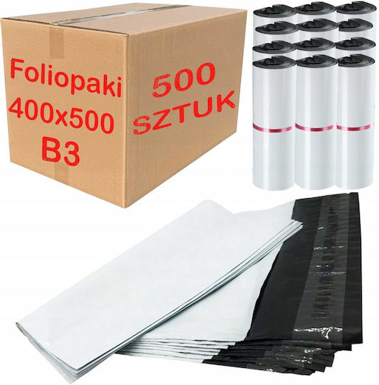 Pungi Curier Albe Tip Folio B3 400x500mm 500 Bucăți