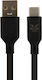 Blue Eagle Be-dcac-11 Silicone Fast Charging Cable Usb-a - Type-c 1m Black
