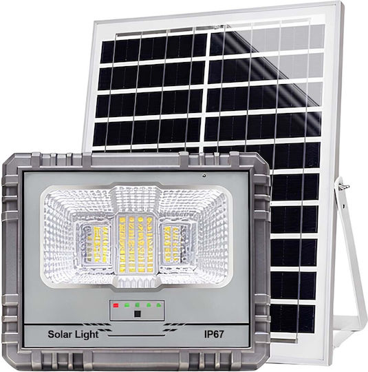 Avizar LED Flutlichter Solar 10W Ip67 10000mAh Batterie 12W Solar Panel Grau
