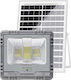 Avizar LED Соларен Прожектор 13W IP67 Батерия 15Ah Панел 15W Сив