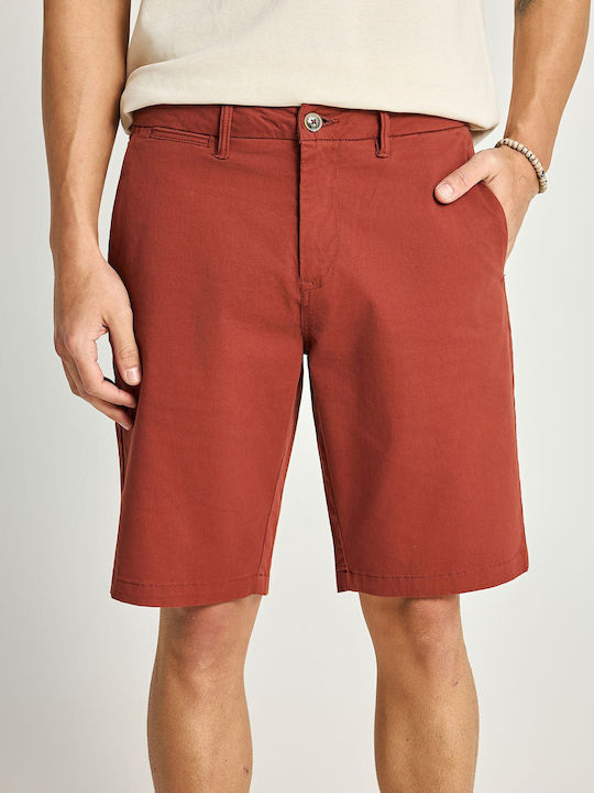 Funky Buddha Ανδρική Βερμούδα Chino Καφέ