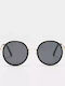 Cosselie Ghent Woman Sunglasses With Black Metallic Frame And Black Polarized Lens