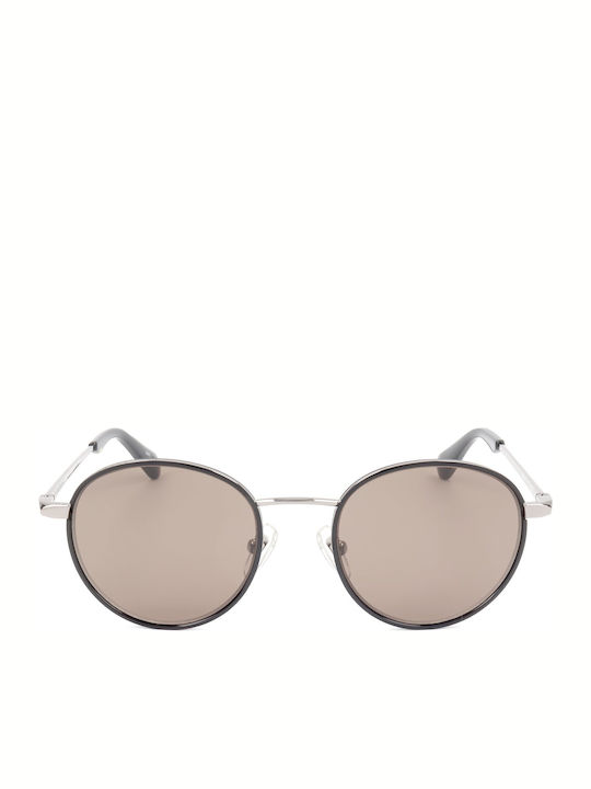 Sandro Unisex Γυαλιά Ηλίου με Μαύρο Σκελετό και Καφέ Φακό