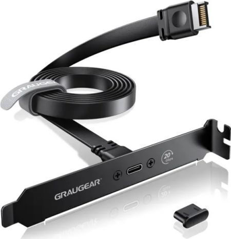 Graugear Expansion Cable Usb-c 3.2 Gen2x2 Pci Bracket G-etc-20g-b