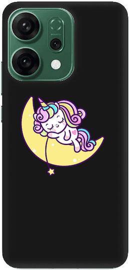 Oppo Reno 14 Sleeping Horse Black Colored Silicone Tpu Θήκη