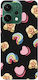 Oppo Reno 14 Mädchen Regenbogen Herzen Schwarze Farbige Silikon Tpu Handyhülle