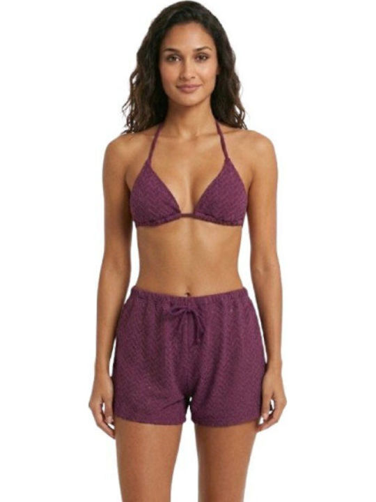 Set Bikini Σορτς Μωβ