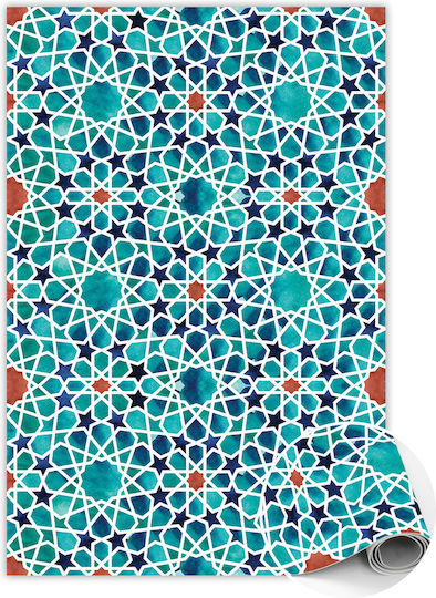 Tulup Правоъгълен Тюркоазен Килим 100x150см