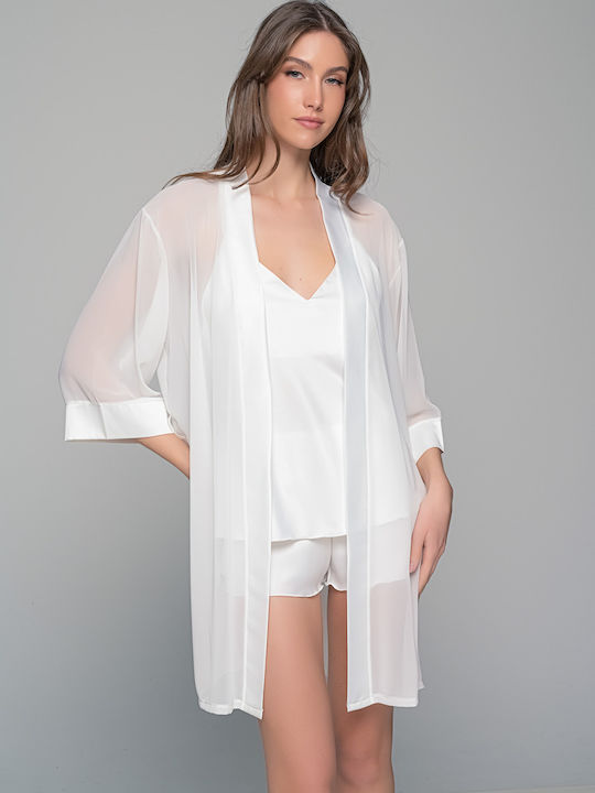 Milena by Paris Καλοκαιρινό Babydoll Ιβουάρ