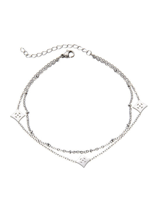 Silver And More Fußarmband aus Edelstahl 22cm