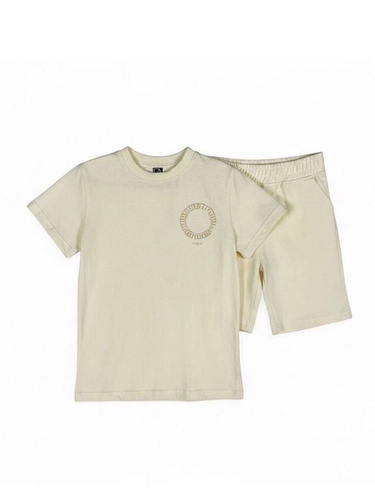 Kids Set with Shorts Summer 2 Pieces Beige