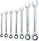 7-pc Ratcheeting Wrench Set Inv