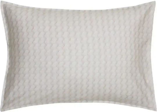 Kentia Kernel Kissenbezüge Oxford Ecru-Rosa Set 50x70cm