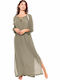 Pink Label Women's Beachwear Caftan Elephant Grey