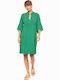 Pink Label Caftan De Plajă Pentru Femei Verde Marin