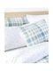 Nima Miles Σετ Μαξιλαροθήκες Oxford White-green 52x72εκ.