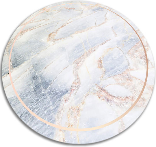 Tulup Στρογγυλό Χαλάκι Κουζίνας 80x80cm 010260360870000019775 Χρυσόχρωμος