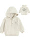 Kinder-Sweatshirt mit Kapuze Beige