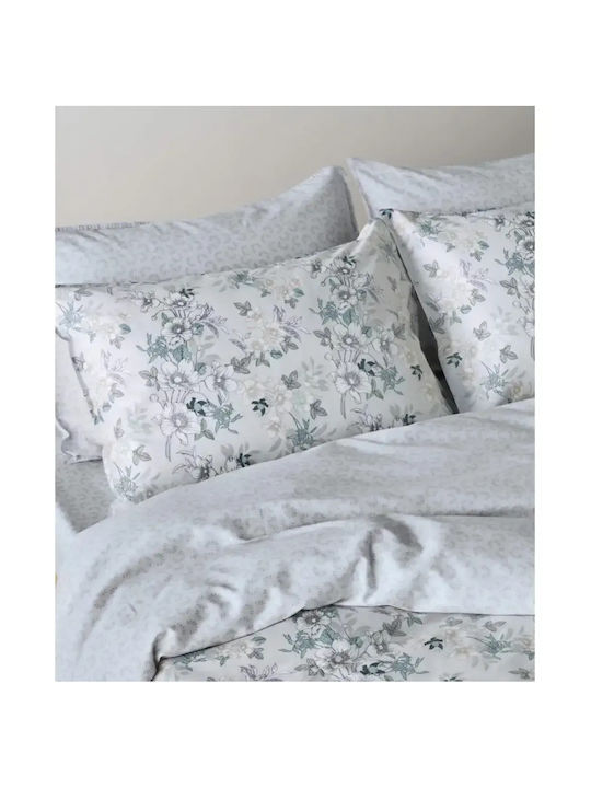 Kentia Cotton Satin Duvet Cover Set 220x240cm Double with 2 Pillowcases Vervita Stylish Vervita 22