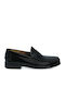 Leather Men's Moccasins In Black Colour