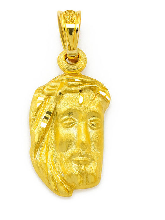 Daskalakis Kinder Amulet mit Kette mit Jesus Christus aus Silber 56240