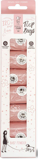 Σακουλες Περιττωματων Perfect Care Poop Bags Baby Powder 8 Ρολα 120τμχ