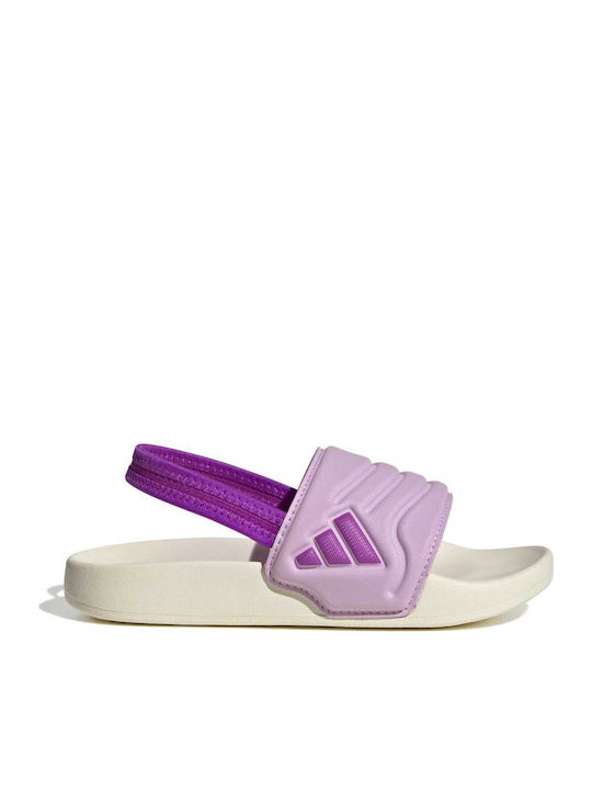Kids' Flip Flops Slides Purple Adilette Estrap