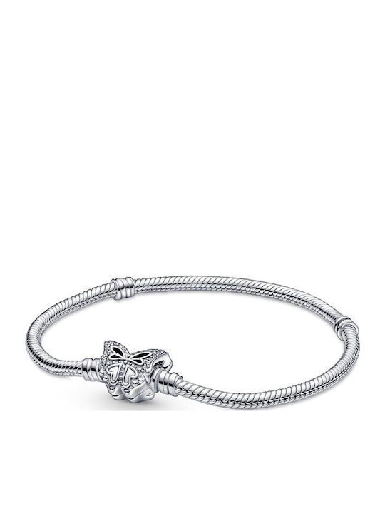 Pandora Charm Fluture cu Zircon Albastru