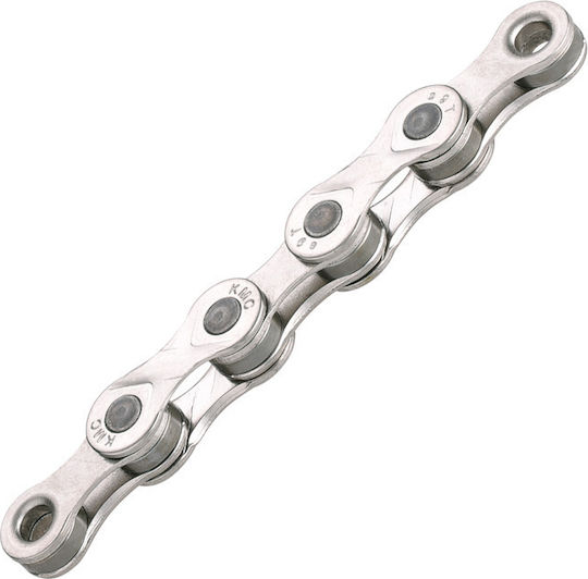 KMC Chain Αλυσίδα Ποδηλάτου 9 Ταχυτήτων 122L Ασημί