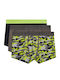 Joe Herren Boxershorts Allover Camou Lime 3Pack