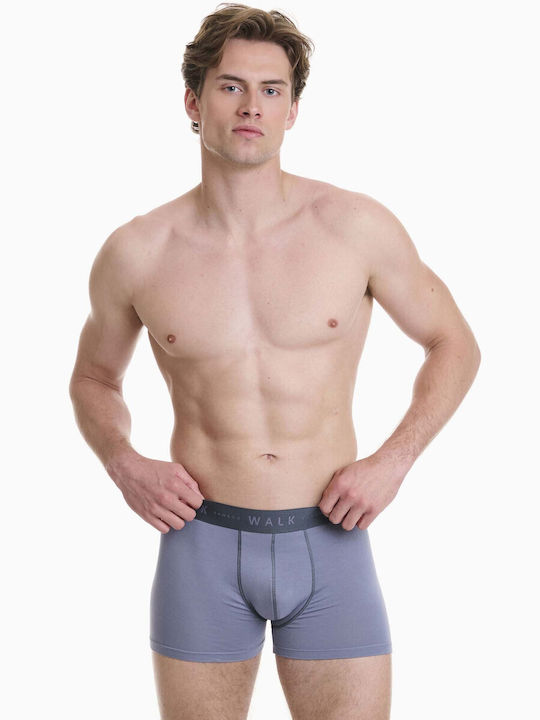 Walk Ανδρικά Μποξεράκια Ραφ-ανθρακι 2Pack