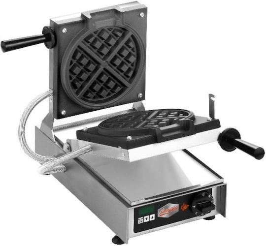 Grill Market Kommerzielle Waffeleisen Einzeln für Runde Waffeln 12-40460-31460