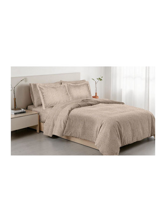 Linea Home 262 Σετ Σεντόνι με 1 Μαξιλαροθήκη Μονό 160x260εκ. Μοκα (3τμχ)