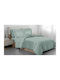 Linea Home Set Bed Sheets with 1 Pillowcase Double 200x260cm Petrol Blue (4 Pieces)