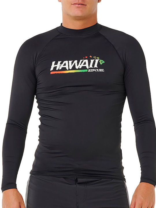 Rip Curl Upf Αντηλιακή Μπλούζα Μαύρη