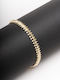 Late Again Women's Gold Plated Silver Bracelet 17cm