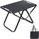 eBest Aluminium Campingtabelle für Camping 58x36x41cm Schwarz