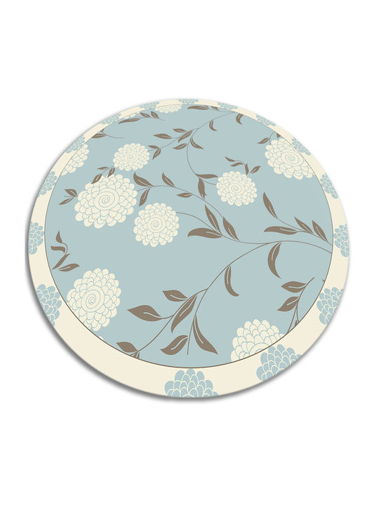 Tulup Rundes Küchenmatte Blau 140cm