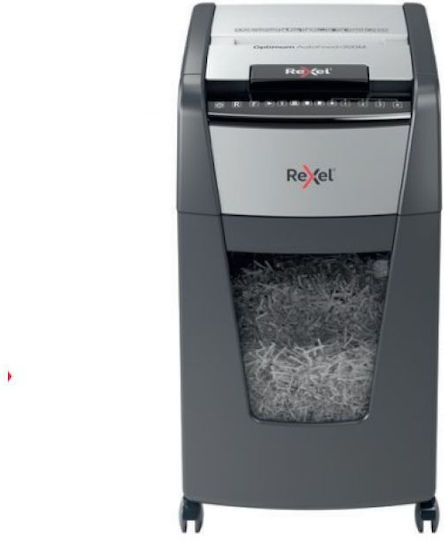 Rexel Унищожител на документи Optimum Autofeed+ 300x Micro Cut 300 Листа с Контейнер 60л
