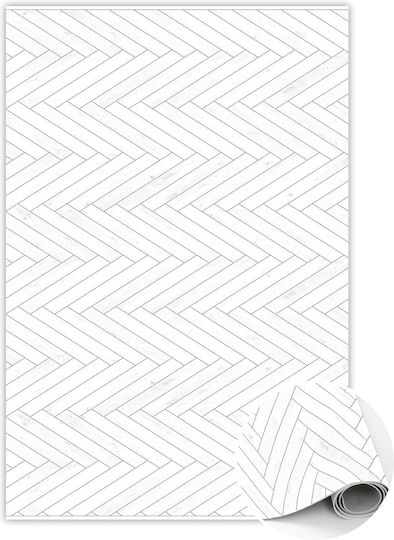 Tulup Ορθογώνιο Χαλάκι Κουζίνας Αδιάβροχο 100x150cm 010260360050000019887 Λευκές Σανίδες
