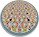 Covor Decorativ Rotund Din Vinil Birou Abstract Caleidoscop Ø 50 Cm