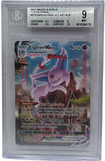 Espeon Vmax Sword Shield #270 Beckett 9